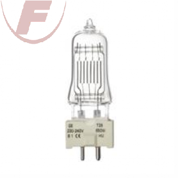 Halogenlampe T26 GCS GY9,5 / 650Watt / 240Volt / 3100K /  400h - GE 88463