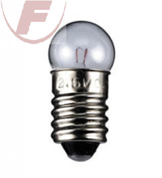 Kugellampe  E10  6,0V / 400mA / 2,4W  11,5x24mm