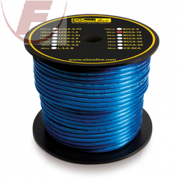 10mm ² CCA Stromkabel blau - Sinuslive - Meterware