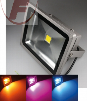 LED-Außenstrahler / Fluter mit 30Watt, IP44, RGB mit Fernbedienung