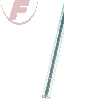 1-Phasen HV-Schiene, Aufbauversion, weiss, 2m