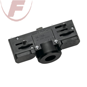 EUTRAC 3-Phasen Stromschienenadapter, schwarz