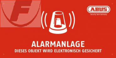 MOTH50000, Warnschild Alarmanlage, 200 x 100 mm - ABUS