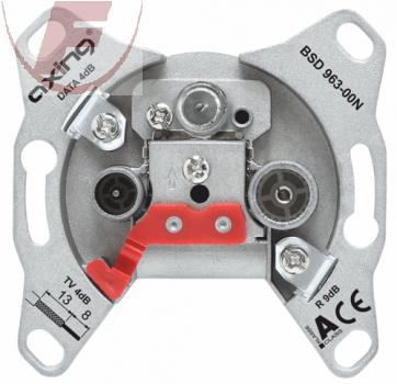 BK/MM - 3-fach Durchgangsdose 12/3dB - Axing BSD963-12