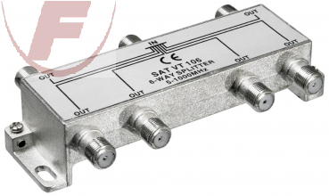 Antennen-Stammverteiler 1 Eingang, 6 Ausgänge