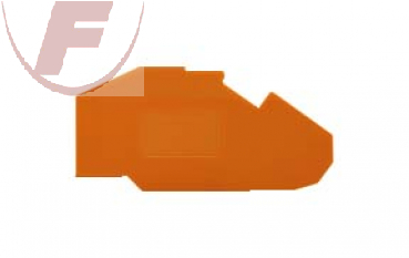 WAGO Abschluss- und Zwischenplatte 1,5mm, orange für Serie 780 / 781