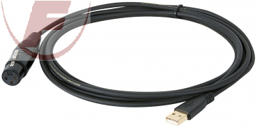 UCI-10, USB / XLR-Kupplung Mikrofon interface, 3m - Audiokabel