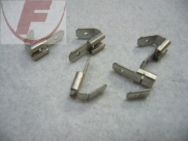 Flachsteckverteiler ohne Isolation 6,3mm, 2Stecker/1Kupplung,10Stück