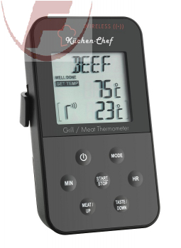 Funk-Grill-Bratenthermometer KÜCHEN-CHEF - 14.1504
