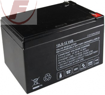 Blei-Gel-Akku 12Volt 12Ah, Faston 4,8  - Q-Batteries