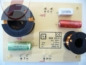 2-Weg Frequenzweiche, 4 Ohm