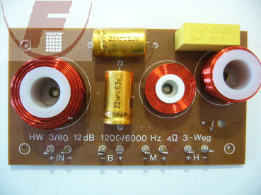 HW3-80, 3-Weg Frequenzweiche, 4 Ohm