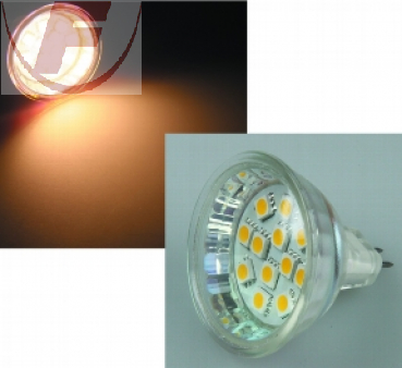 LED Strahler MR16 12Volt/2,5Watt, 190lm, 3000K, 120°