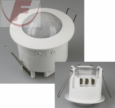 Decken-Einbau-Bewegungsmelder 360° 230V/1200W, 6m Detektion, weiß