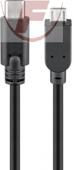 USB-2.0 Kabel, USB-C/USB-micro"B", 0,60m, bis zu 480 Mbit/s