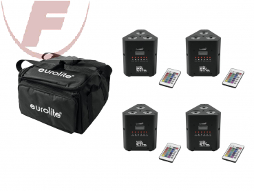 EUROLITE Set 4x AKKU TL-3 QuickDMX + Soft-Bag