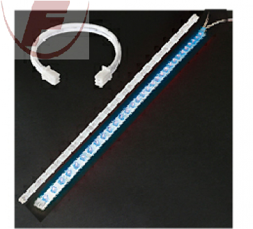 0,375m LED-Stripe, 12 V DC/200 mA (30 LEDs), blau, starr