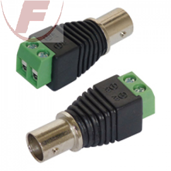 Adapter BNC-Kupplung auf 2 Pin-Terminalblock