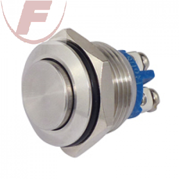 Metalltaster, Druck=EIN, 250V/3A, IP67