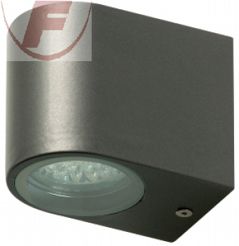 LED-Wandleuchte, anthrazit, interne GU10 Fassung, IP44  - "CTW-1-V2"