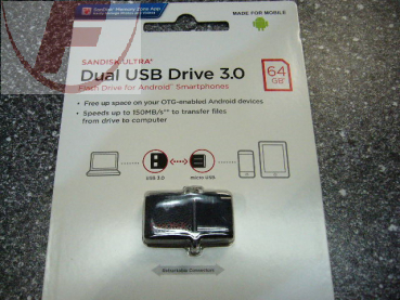 USB 3.0 64GB Dual Drive SanDisk Ultra