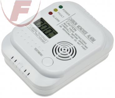 Kohlenmonoxid Melder mit Thermometer, EN 50291 zertifiziert - "CT-KM 107"