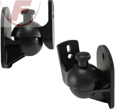 Wandhalter für Lautsprecher "CT-2 Black" dreh-/neigbar,max.5kg, schwarz, Paar