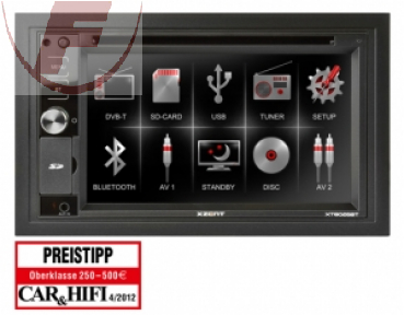 XZENT XT8026BT 2-Din Moniceiver mit Bluetooth