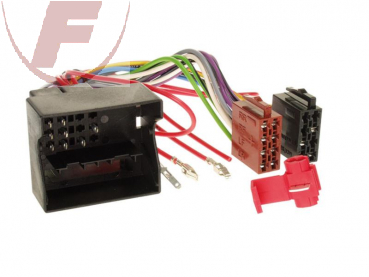 Radioanschlusskabel Audi / Seat / Skoda / VW Quadlock Stecker > ISO