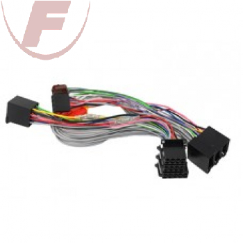 T-Kabelsatz fahrzeugspezifisch (ISO / 10-pin ISO) auf ISO Buchsen und Stecker