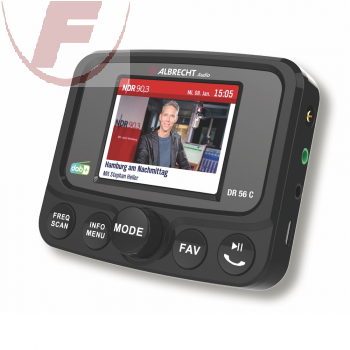 Albrecht DR 56 C DAB+ Autoradio-Tuner mit Farbdisplay