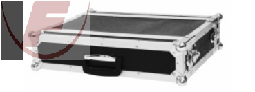 Professionelles Flightcase für 483-mm-Geräte (19") 2HE 24 cm