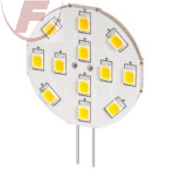 LED G4 rund, flach, 12Volt(AC)/2Watt, 230 lm, 3000K