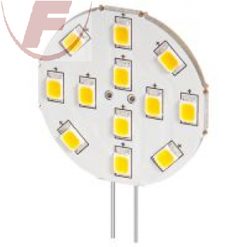 LED  G4 rund, flach, 10-15Volt(AC/DC)/2Watt, 170 lm, 2800K