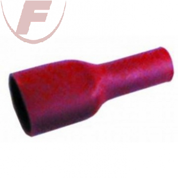 Flachsteckhülse 2,8mm mit PVC-Vollisolation, rot 0,5-1,5 mm²