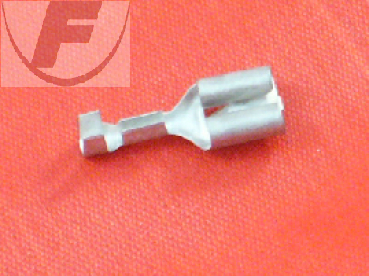 Flachsteckhülse 6,3mm, 0,5-1 mm² Messing, verzinnt, ohne Isolation