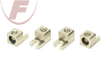 Anschlussklemmen massiv, Satin - Nickel: 35 - 50mm², 4er Pack