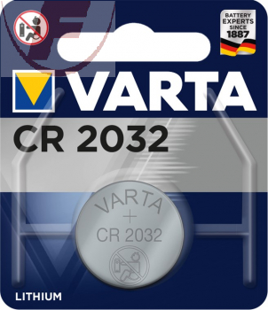 CR2032, Lithium-Knopfzelle 3Volt - Varta