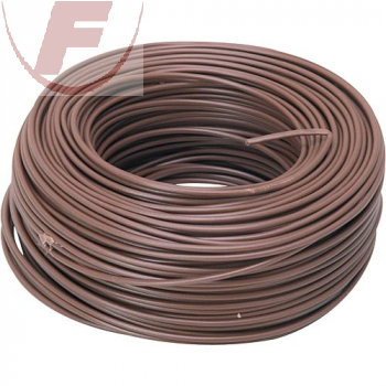 H07V-K 1x1,5 mm², PVC-Litze braun - 100m Ring -