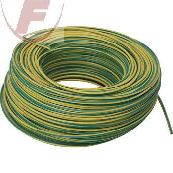 H07V-K 1x1,5 mm², PVC-Litze gelb/grün - 100m Ring -