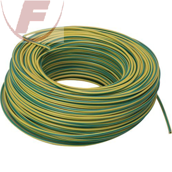 H07V-K 1x1,5 mm², PVC-Litze gelb/grün - Meterware -