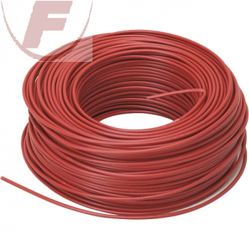 H07V-K 1x6mm², PVC-Litze rot - 100m Ring -