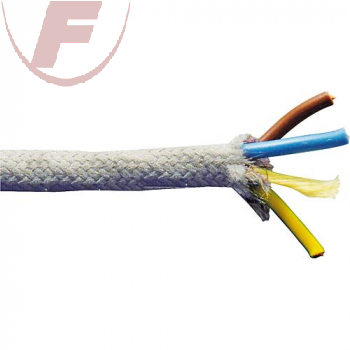 3-LiY-Uf, 3x0,75mm² PVC-Leitung - Meterware - textilummantelt grau