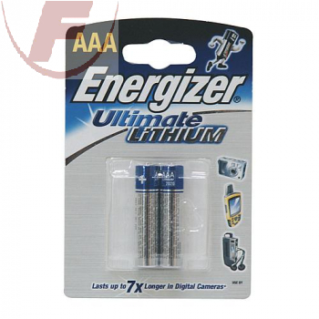 LR03, 1,5Volt Lithium-Batterie, AAA/Micro, Ultimate - Energizer - 2er Blister FR