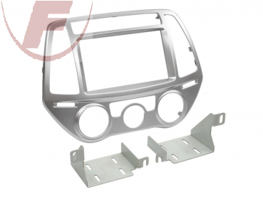 2-DIN RB Hyundai i20 2013 > manuelle Klimaanlage silber