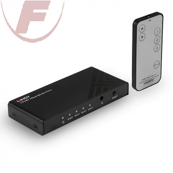 3 Port HDMI 18G Switch Umschalten zwischen drei 4K@60Hz Quellgeräten, die an ein