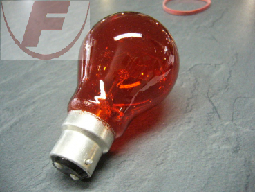 Kaminlampe B22d / 60 Watt / 230Volt/ 380lm / rot