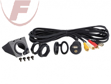 Universal USB Einbau / Aufbau Buchse 3.5mm + USB