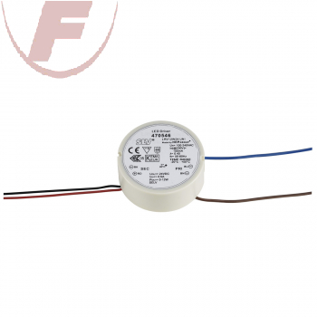 LED-Netzteil, 24Volt, 12Watt, 0,5A, Ø: 55mm, H: 22mm - SLV 470546