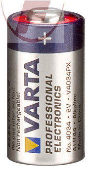 V4034PX, Alkaline-Batterie 6 Volt, Länge: 25,1 mm, Ø: 13 mm - Varta